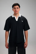 Form Collar Tee Black